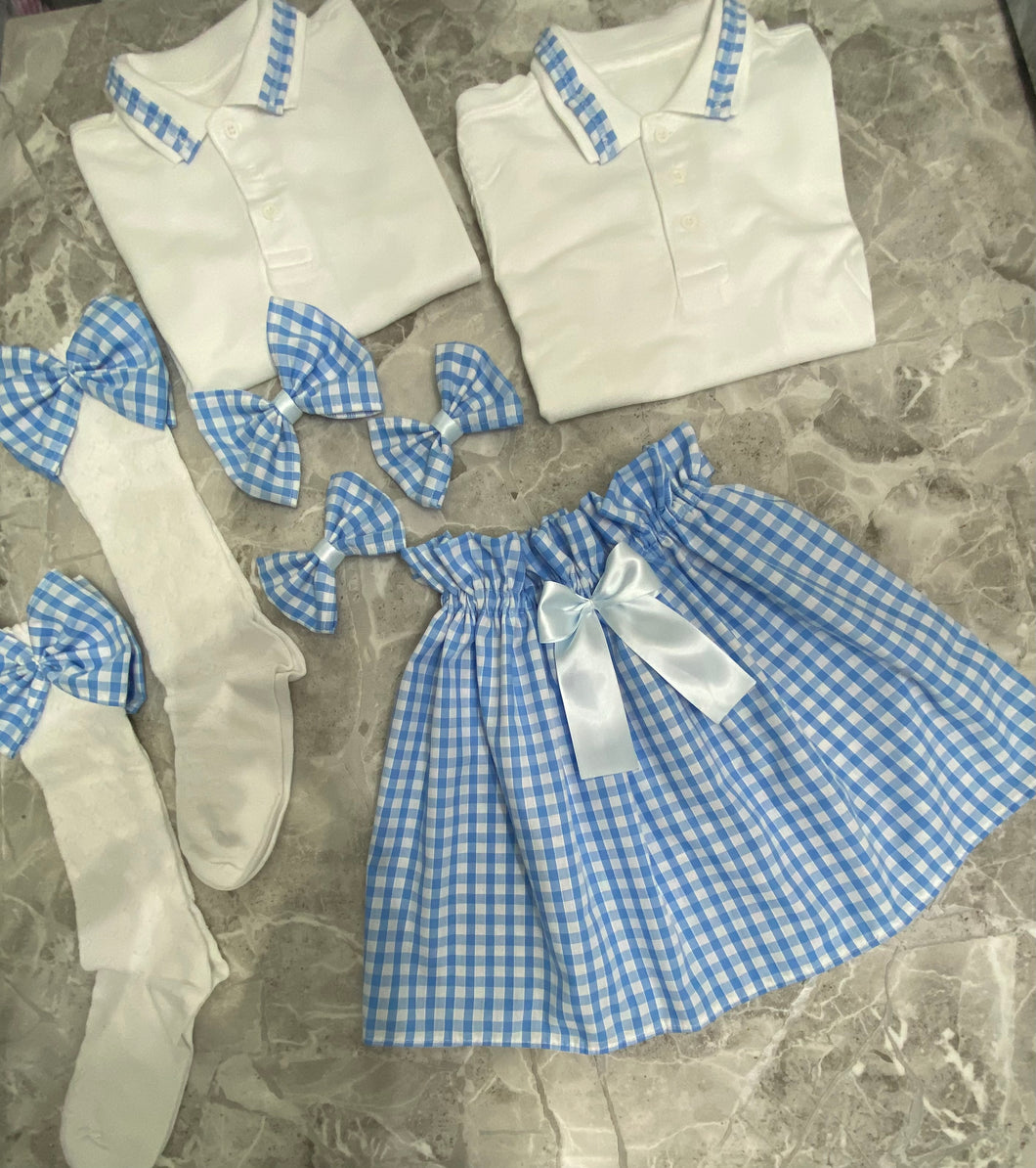 School sets light blue