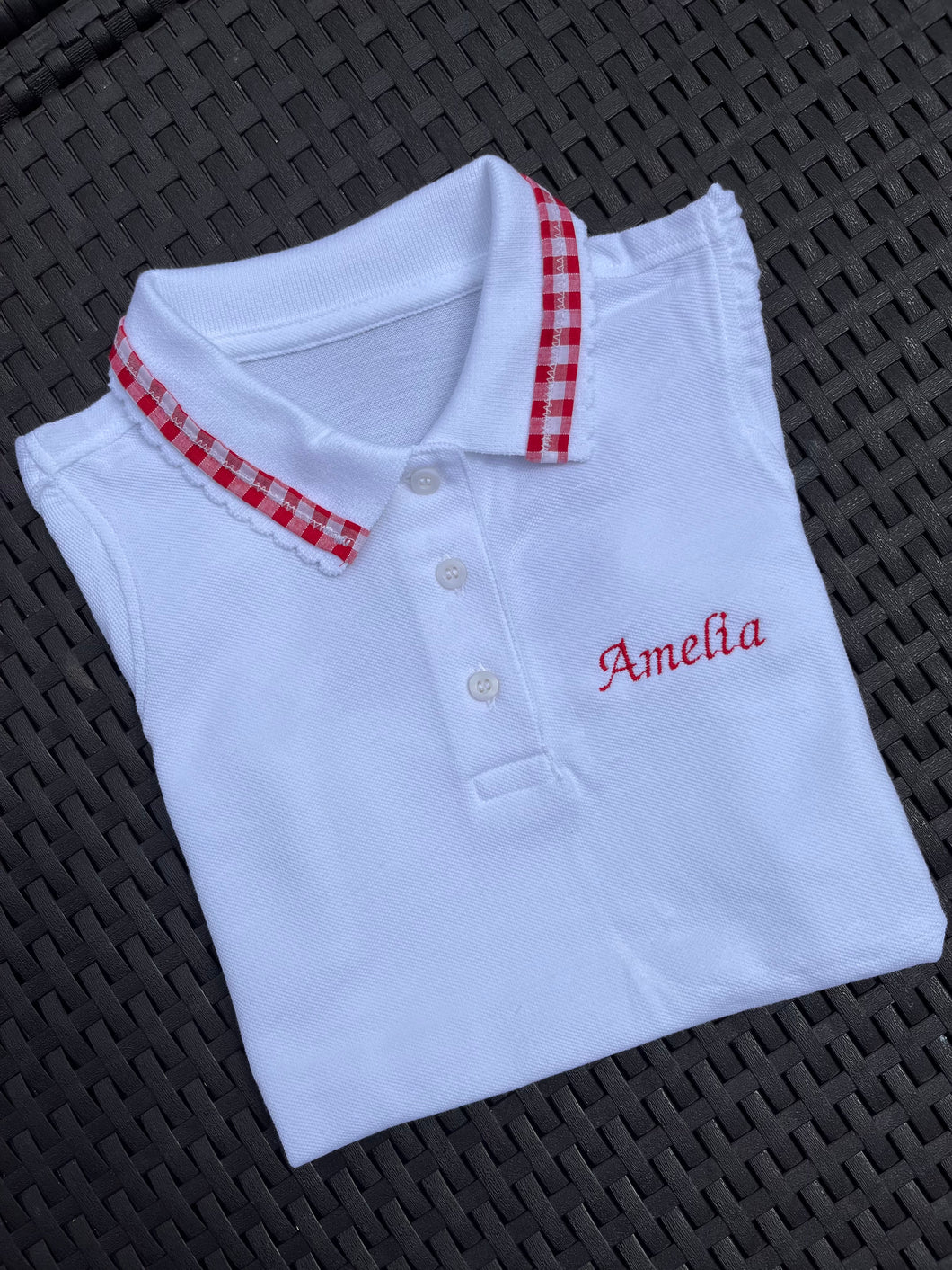 Personailsed embroidered school polos