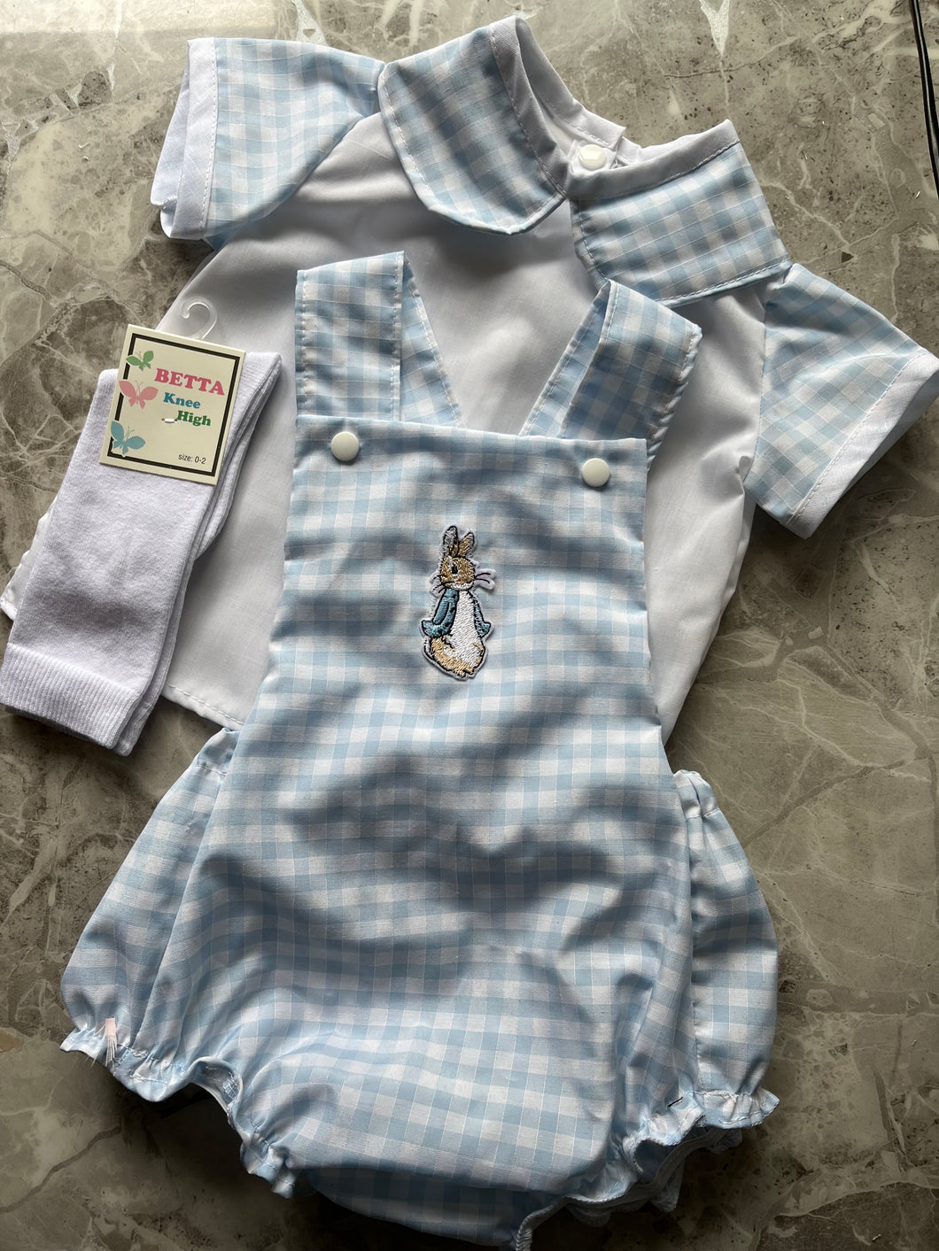 Boys Peter rabbit romper set