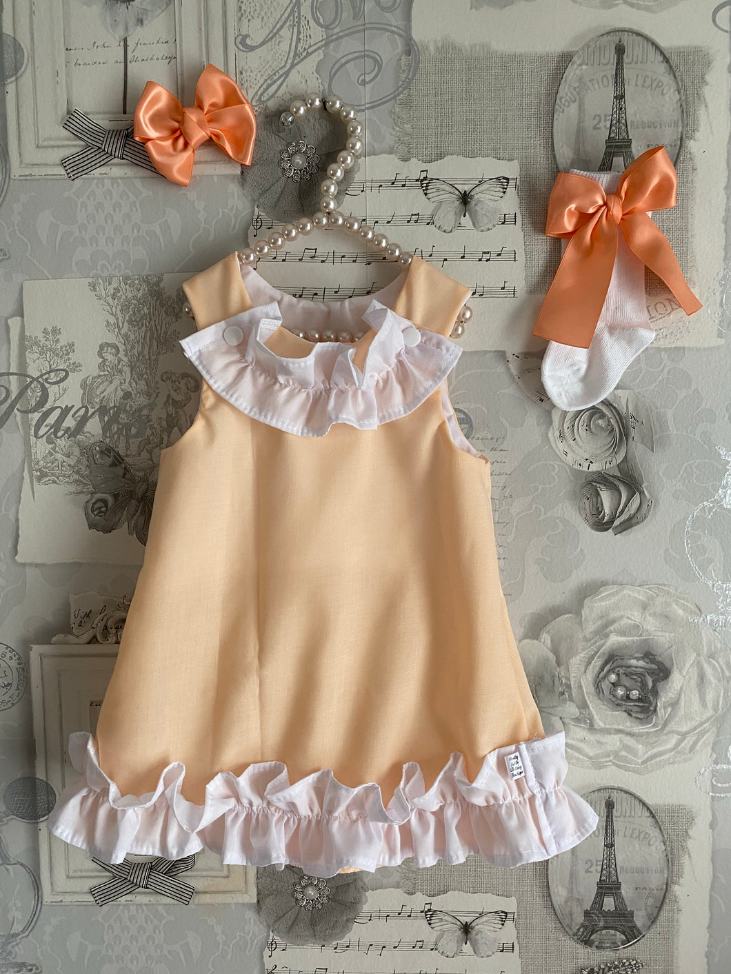 Peach dress set