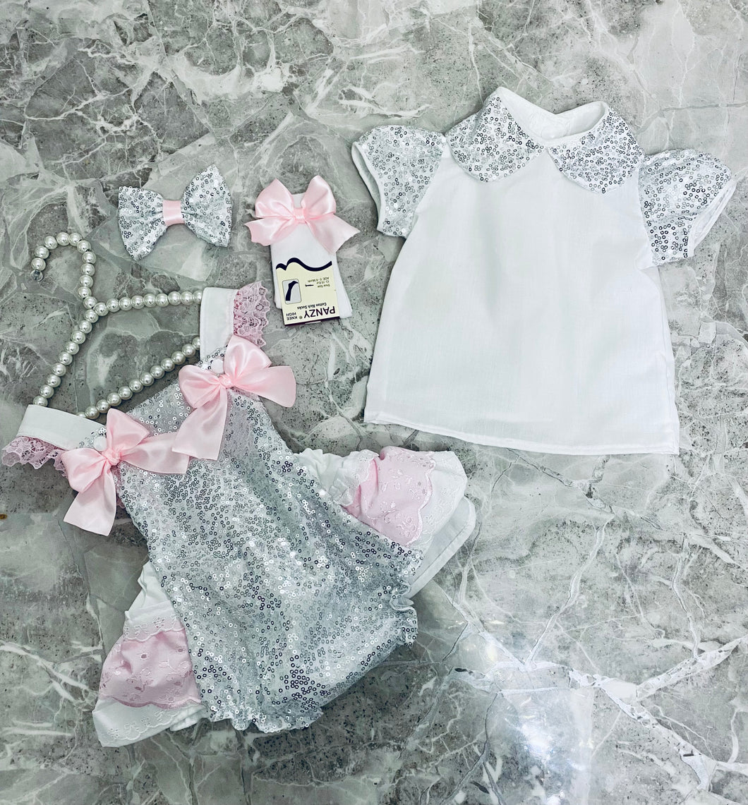 Sparkly romper set